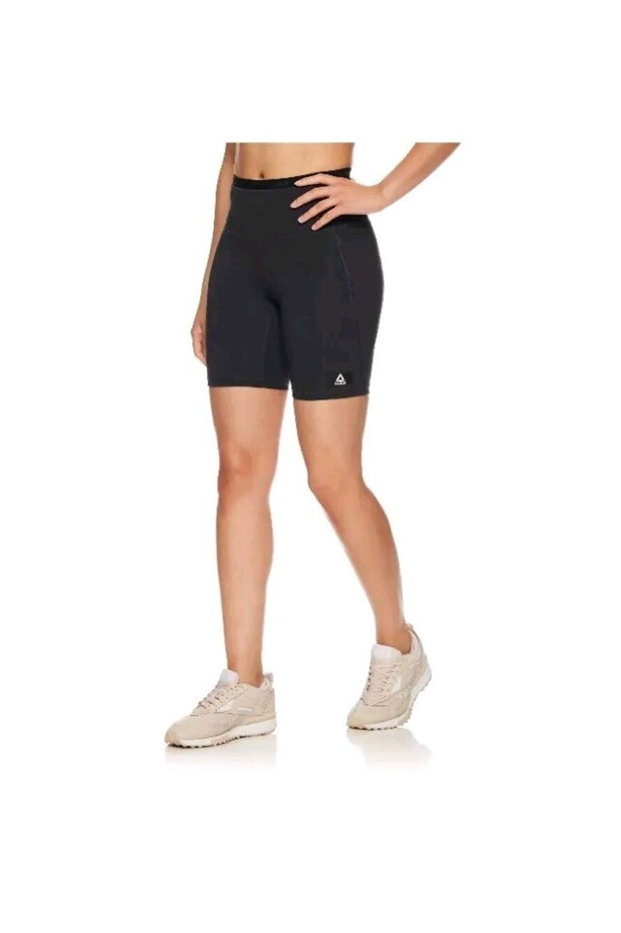 Reebok Women's Flex High Rise Compression Shorts with Pockets. 7” Inseam Size XS